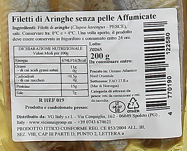 Filetti Aringa Affumicata A Freddo Vici - Foto 2