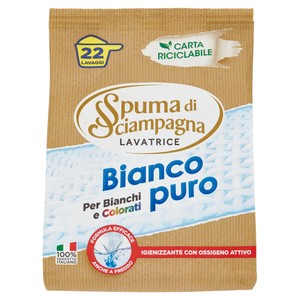 Detersivo Polvere Lavatrice Biancopuro Spuma Di Sciampagna 22 Lavaggi - Foto 1