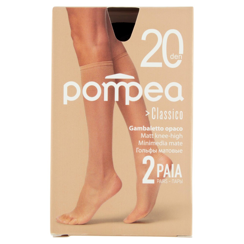 Gambaletti Classici Donna Unica Nero 20 Denari Pompea - Foto 1