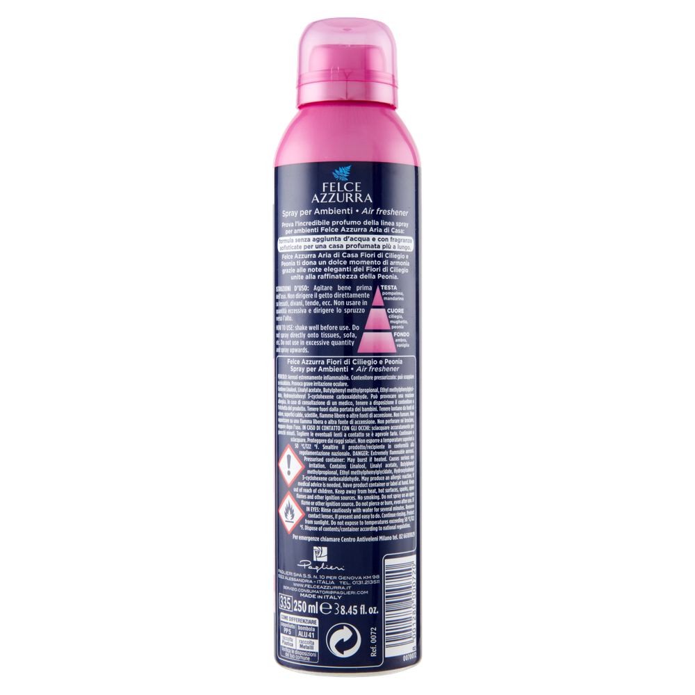 Deodorante Per Ambiente  Spray Ciliegio Aria Di Casa Felce Azzurra - Foto 3