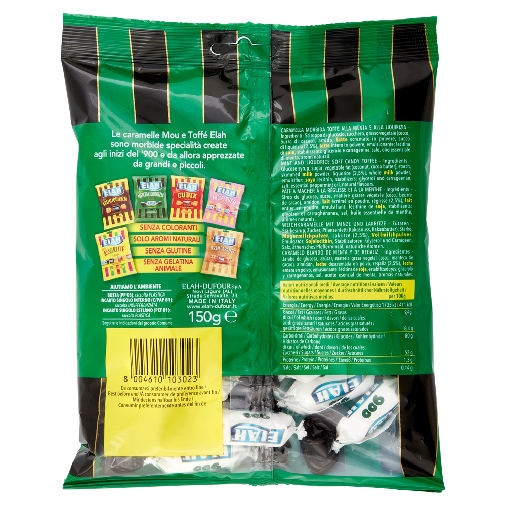 Caramelle Toffee Mentaliquirizia Gusto Menta Liquirizia Elah - Foto 3