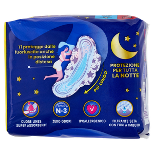 10+1 Assorbenti Ultra Notte Con Ali Lines Seta - Foto 3