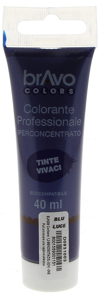 Colorante Concentrato A Base D'acqua Blu Luce Bravo Colors Ml.40