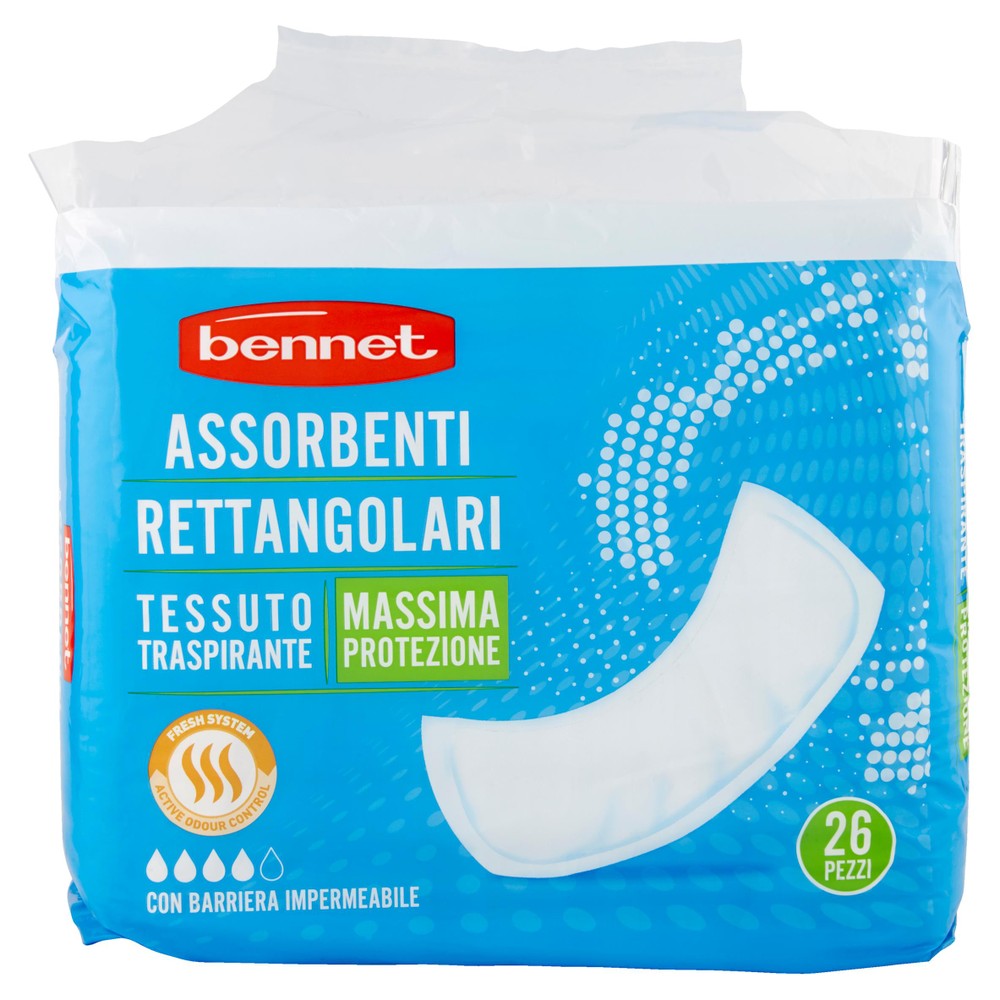 26 Assorbenti Adulti Rettangolari Bennet - Foto 1