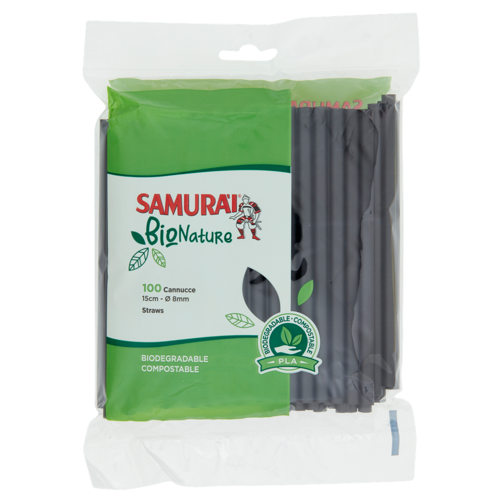 Cannucce Biodegradabili Compostabili Samurai - Foto 1