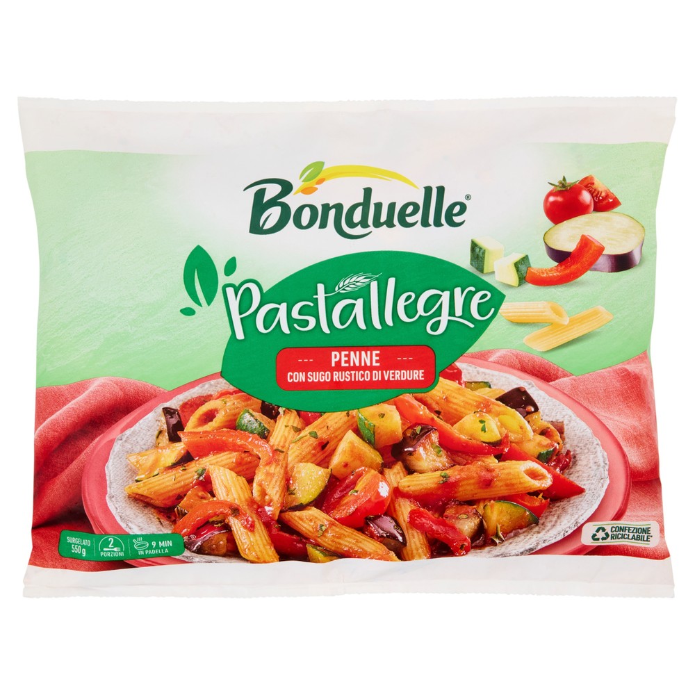 Penne Con Sugo Rustico Di Verdure Bonduelle Pastallegre - Foto 1
