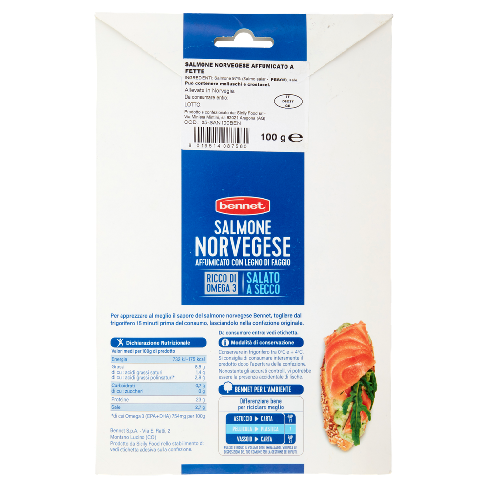 Salmone Norvegese Affumicato Bennet - Foto 3