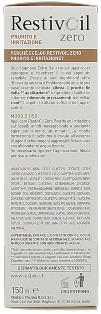 Olio Shampoo Zero Prurito E Irritazione Restivoil - Foto 2