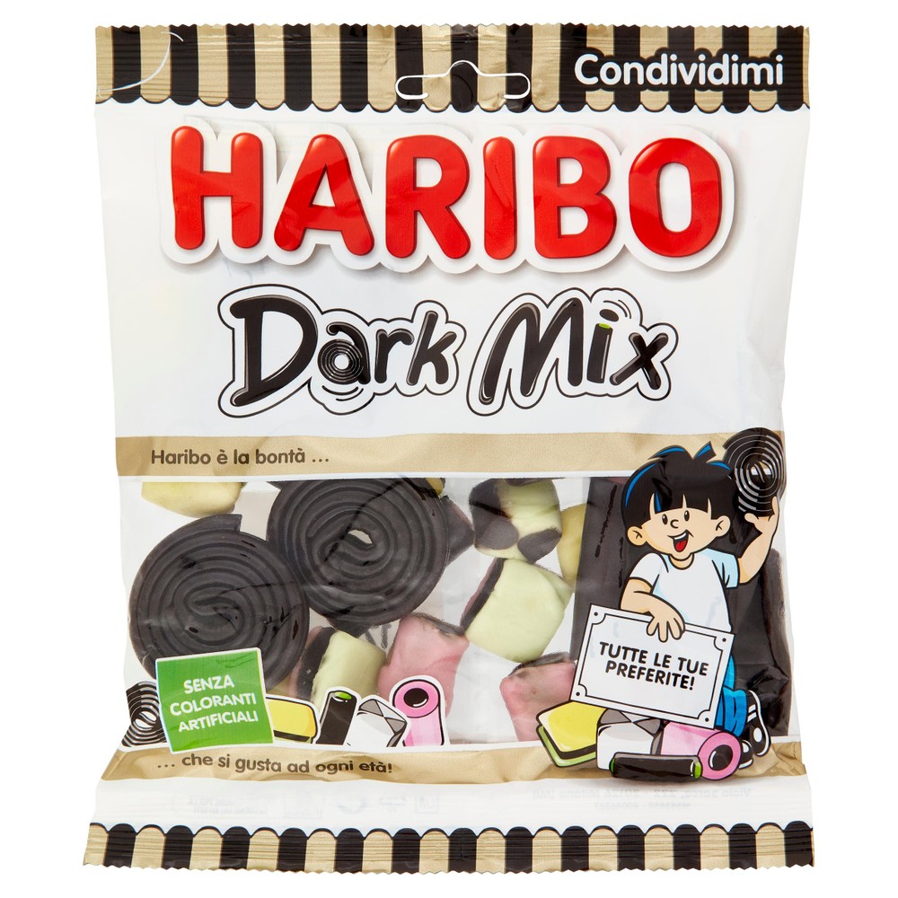 Caramelle Gommose Dark Mix Alla Liquirizia Haribo - Foto 1
