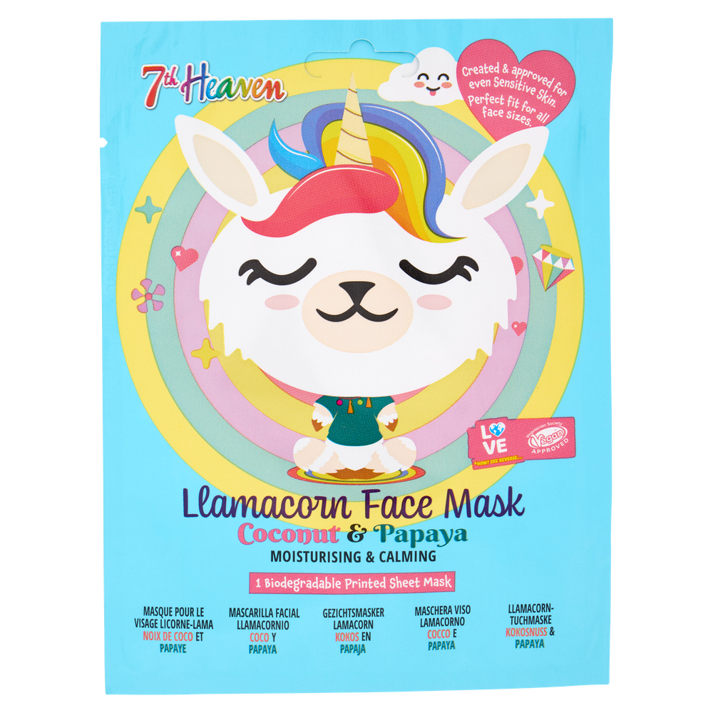 Maschera Viso Unicorno Cocco E Papaya Face Food - Foto 1