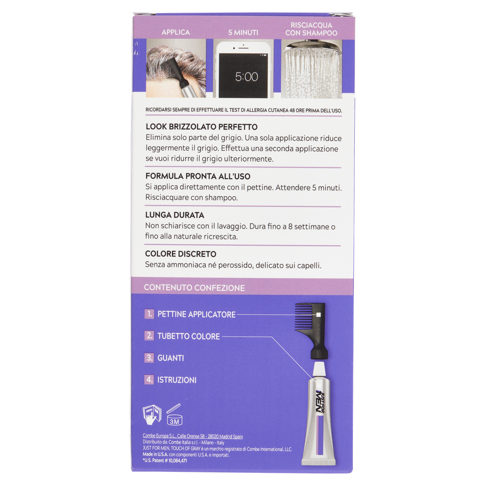 Touch Of Gray Nero Trattamento Colorante Graduale Just For Men - Foto 3