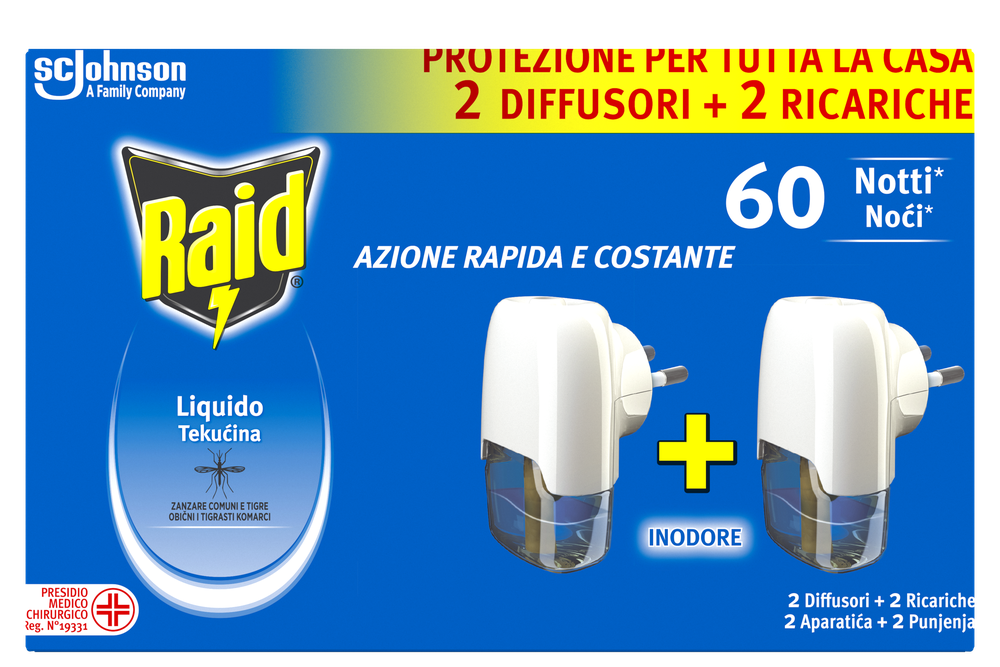 Antizanzare E Insetticida Elettrico Inodore 60 Notti Raid - Foto 1