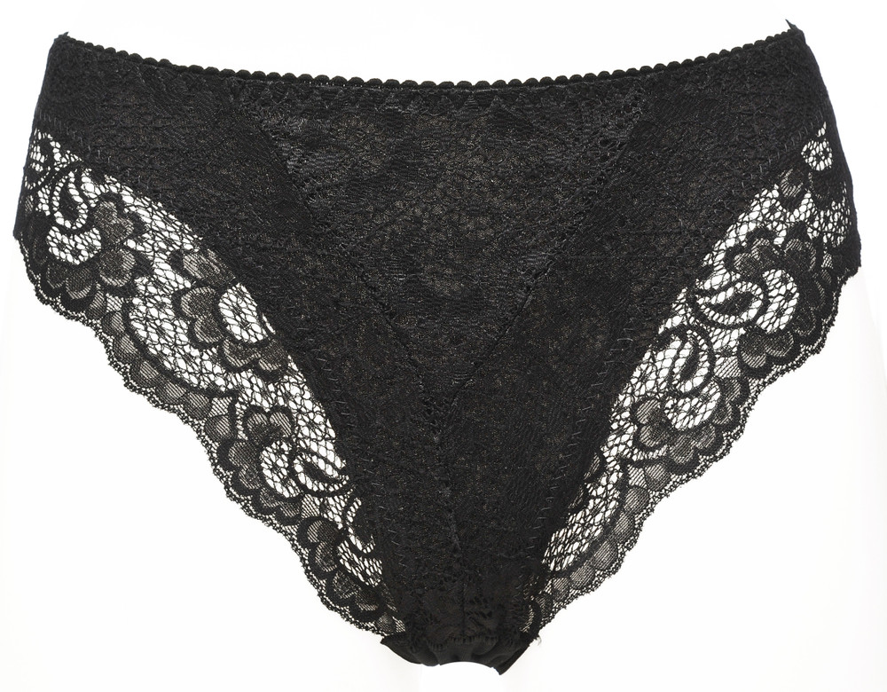 Slip Donna Con Pizzo Taglia 6 Nero Jadea - Foto 1