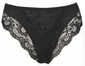 Slip Donna Con Pizzo Taglia 6 Nero Jadea - Foto 1