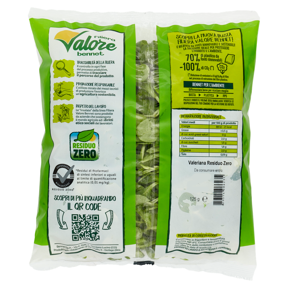 Insalata Valeriana Residuo Zero Filiera Valore Bennet - Foto 3