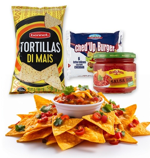 Nachos (4-5 porzioni) con Cheddar e Salsa Chili - Foto 1