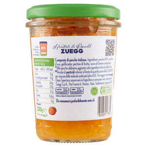 Composta Di Pesche Italiane 100% Da Frutta Zero Residui Zuegg - Foto 3