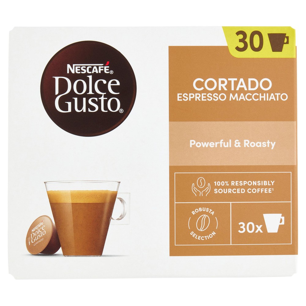 Caffè Dolce Gusto Cortado Espresso Macchiato Capsule 30pz Nescafé - Foto 1