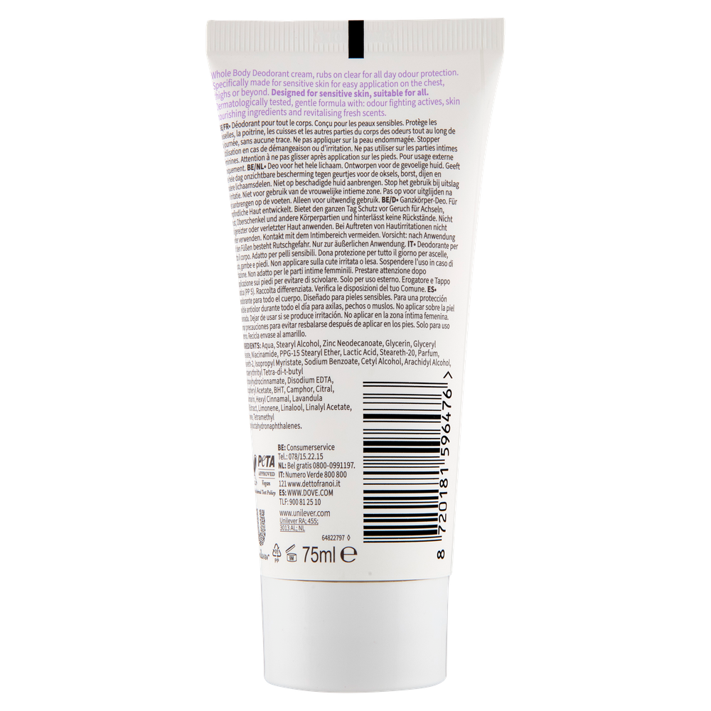 Deodorante Crema Corpo Lavanda E Camomilla Dove - Foto 3