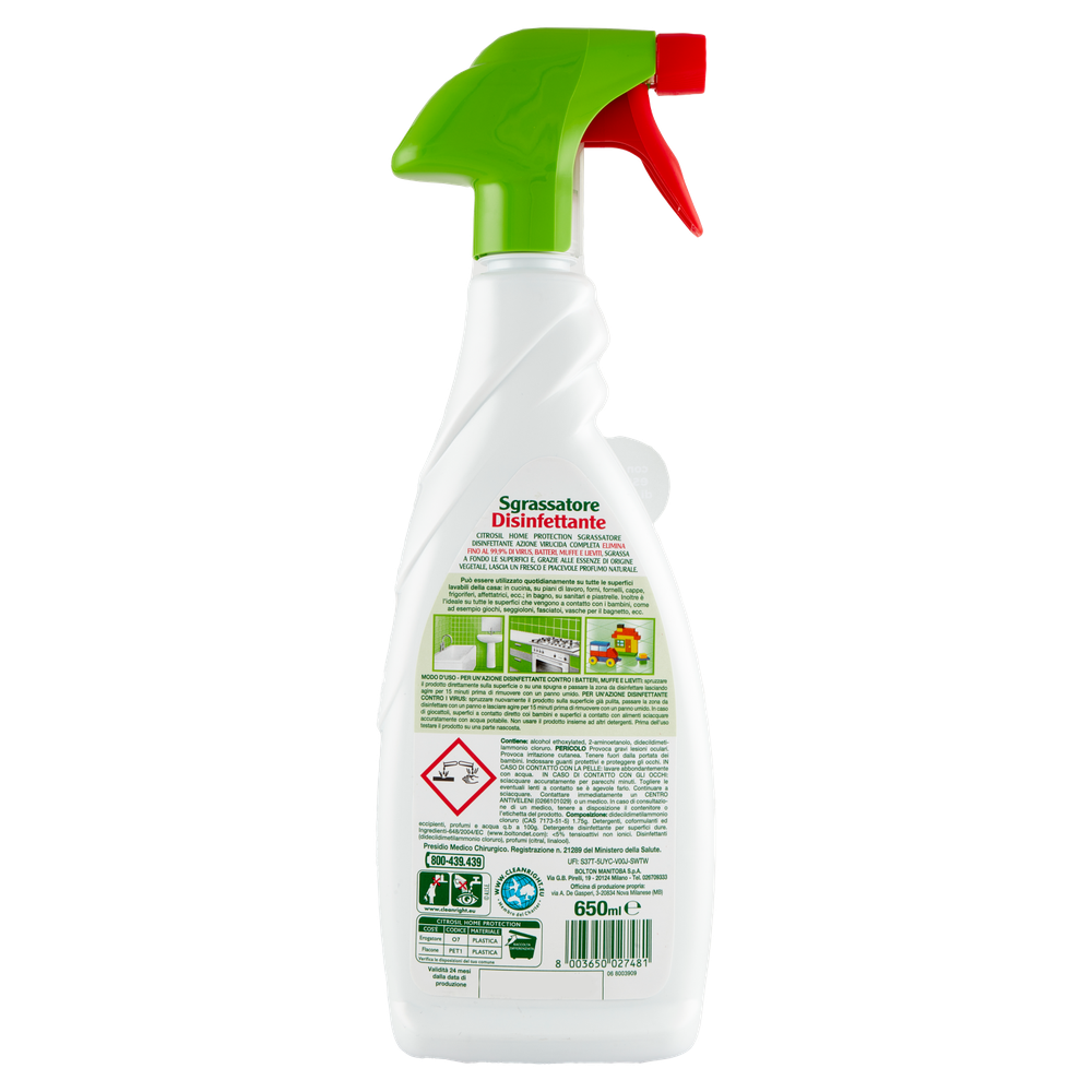 Sgrassatore Spray Disinfettante Citrosil - Foto 3