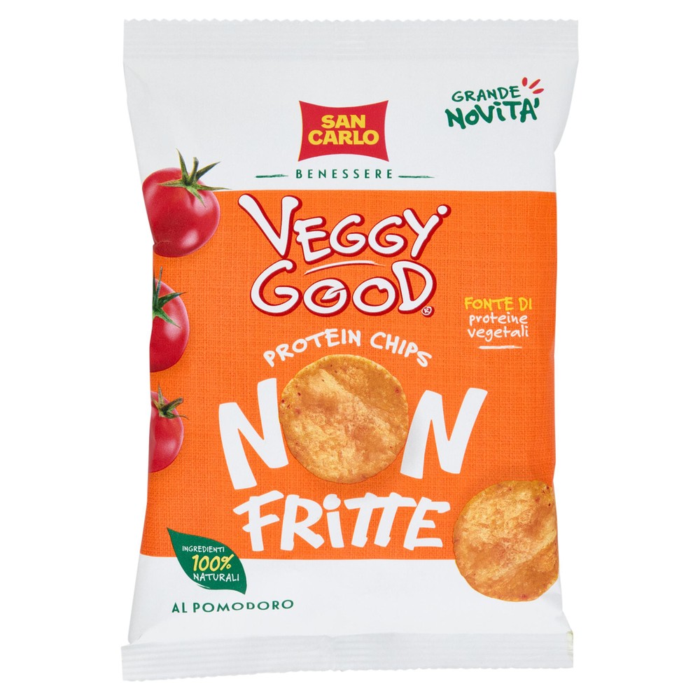 Patatine Protein Al Pomodoro Veggy Good San Carlo Gr 65 - Foto 1