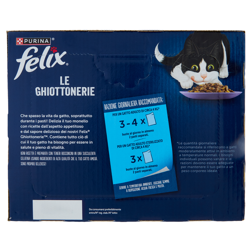 Umido Per Gatti Ghiottonerie Selezioni Miste 24x85g Felix - Foto 3