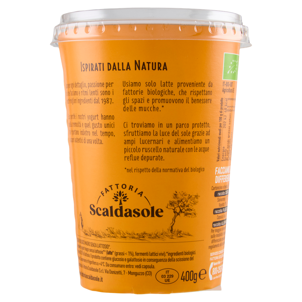 Yogurt Bio Magro Senza Lattosio Scaldasole - Foto 3