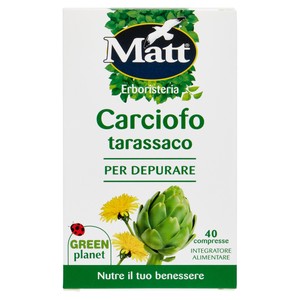 Carciofo Tarassaco Compresse Matt&Diet 40 Compresse - Foto 1