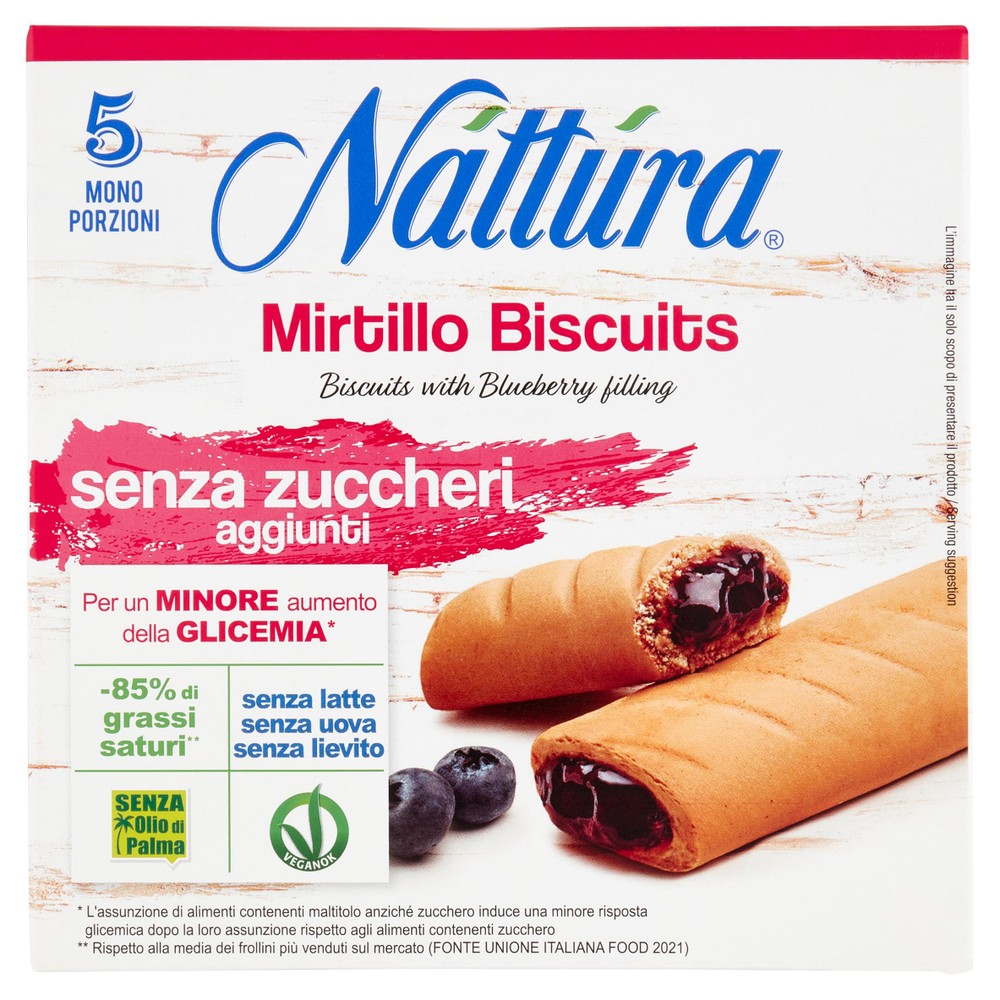 Mirtillo Biscuit Senza Zuccheri Aggiunti Nattura - Foto 1