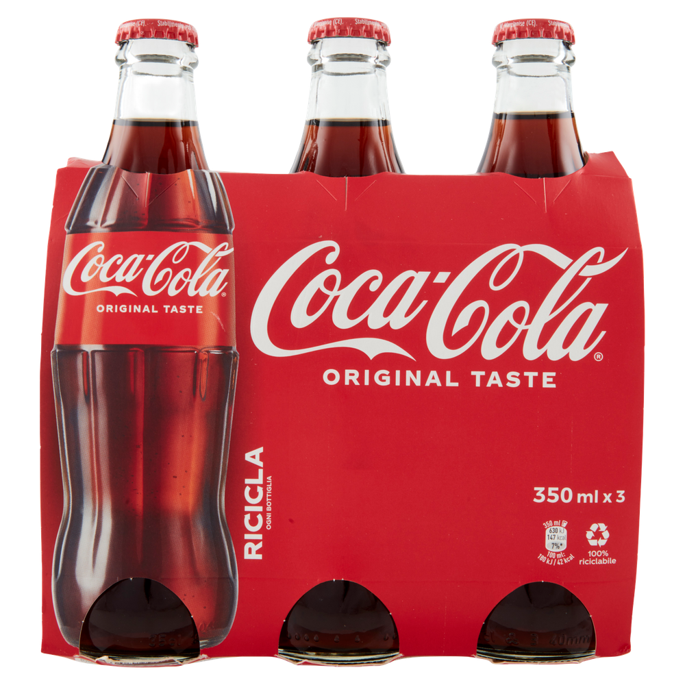 Coca Cola Vetro 3 Da Ml.350