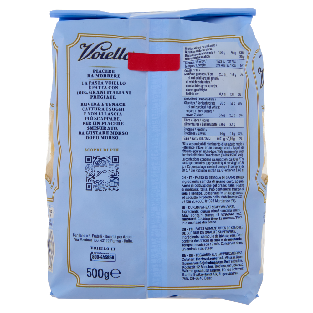 Pasta La Tofarella N.138 Di Grano Aureo 100% Italiano Voiello - Foto 3