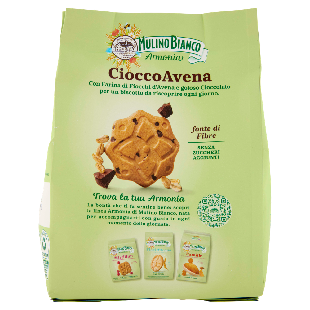 Biscotti Cioccoavena Concioccolato Senza Zuccheri Multino Bianco - Foto 3