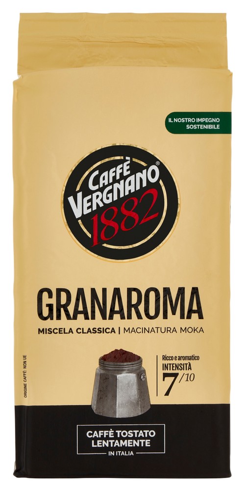 Caffe' Macinato Per Moka Granaroma Caffe' Vergnano 1882 - Foto 1
