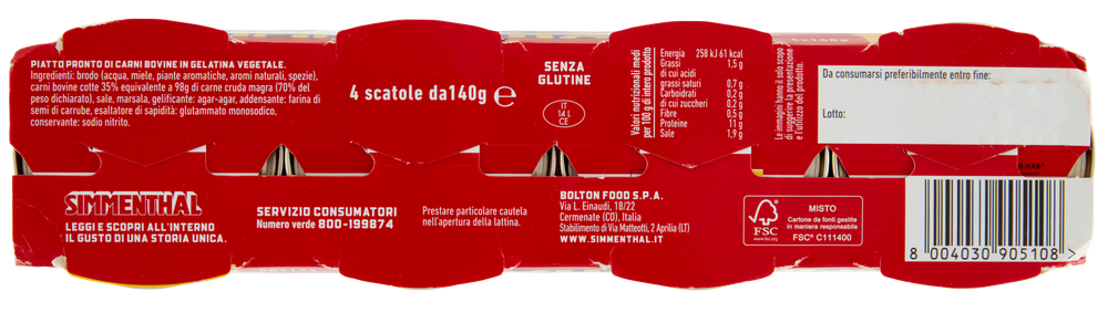 Carne In Scatola 4x140g Simmenthal - Foto 3