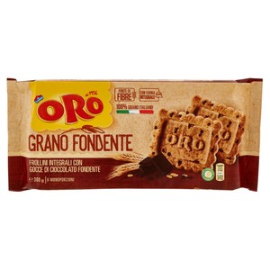 Biscotti Integrali Grano Fondente Gocce Di Cioccolato 6x50g Oro Saiwa - Foto 1