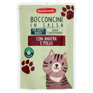 Alimento Umido Per Gatti Bennet Bocconcini Anatra Pollo - Foto 1