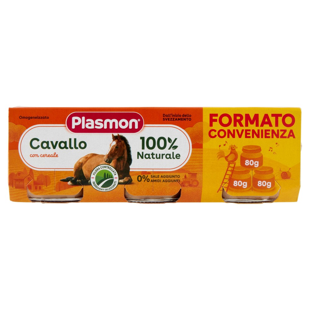 Omogeneizzato Cavallo 3x80g Plasmon - Foto 1