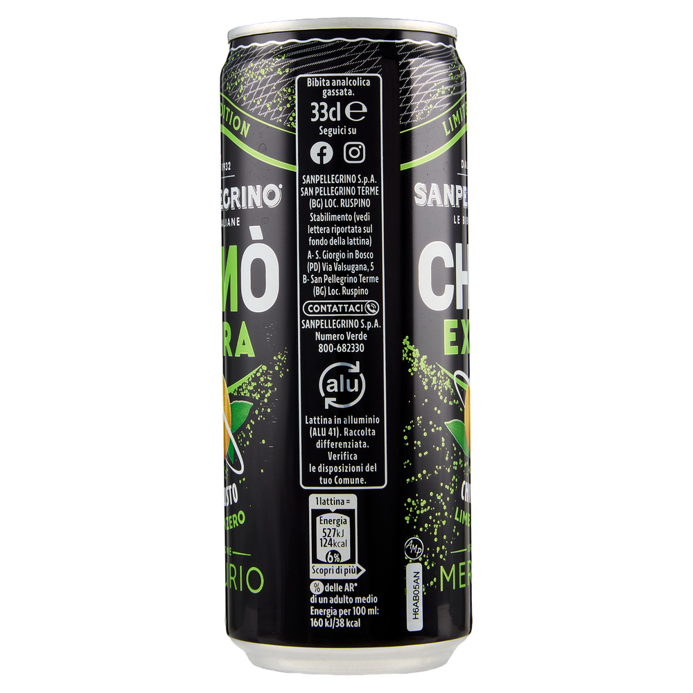 Bibita Chino' Extra Lime-Zenzero In Lattina Sampellegrino - Foto 2