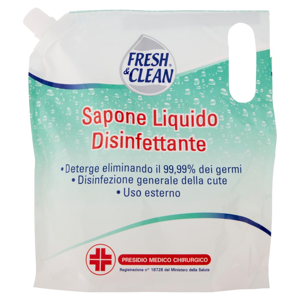 Sapone Liquido Ricarica Fresh And Clean Disinfettante