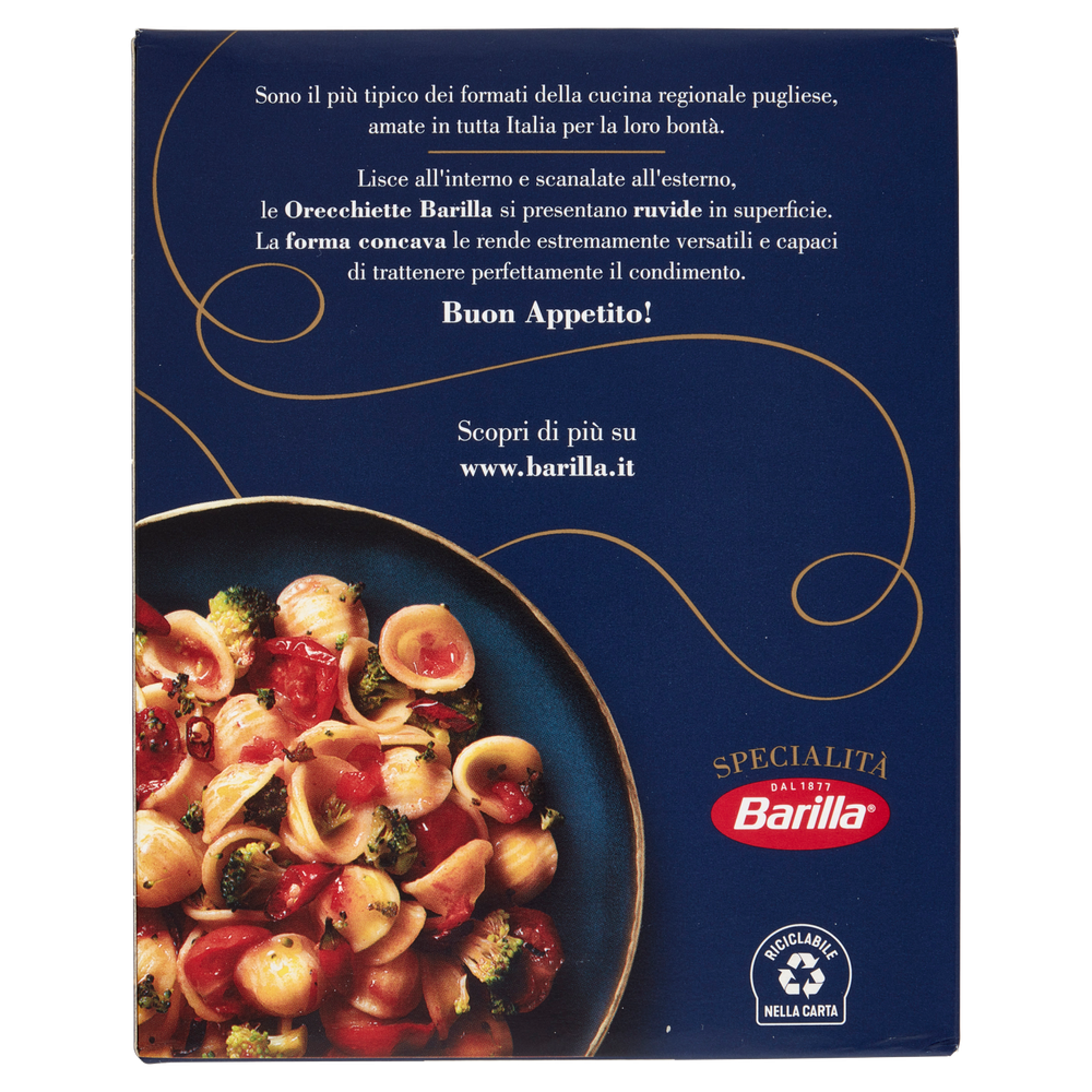 Pasta Orecchiette Specialita' 100% Grano Italiano Barilla - Foto 3