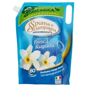 Ammorbidente Ecoricarica Fresca Rugiada Spuma Di Sciampagna 60 Lavaggi - Foto 1
