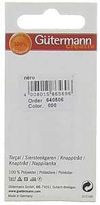 Filo Per Impunture Colore 000 Nero Mt.30 Gutermann - Foto 2