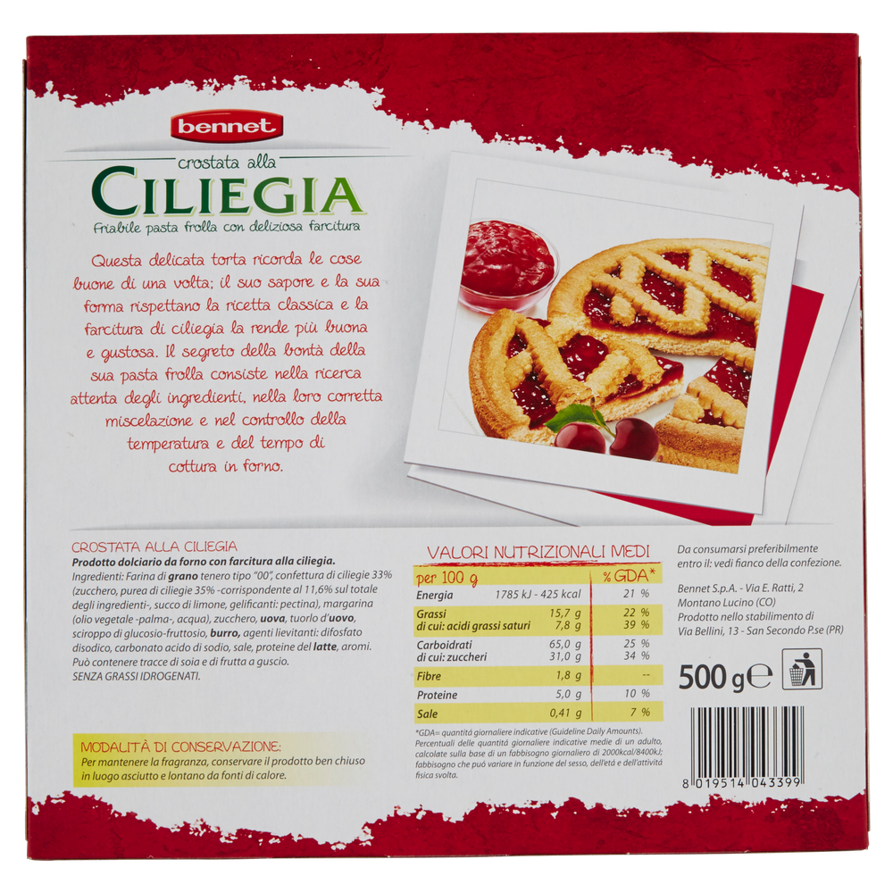 Crostata Ciliegia Tradizionale Bennet - Foto 3