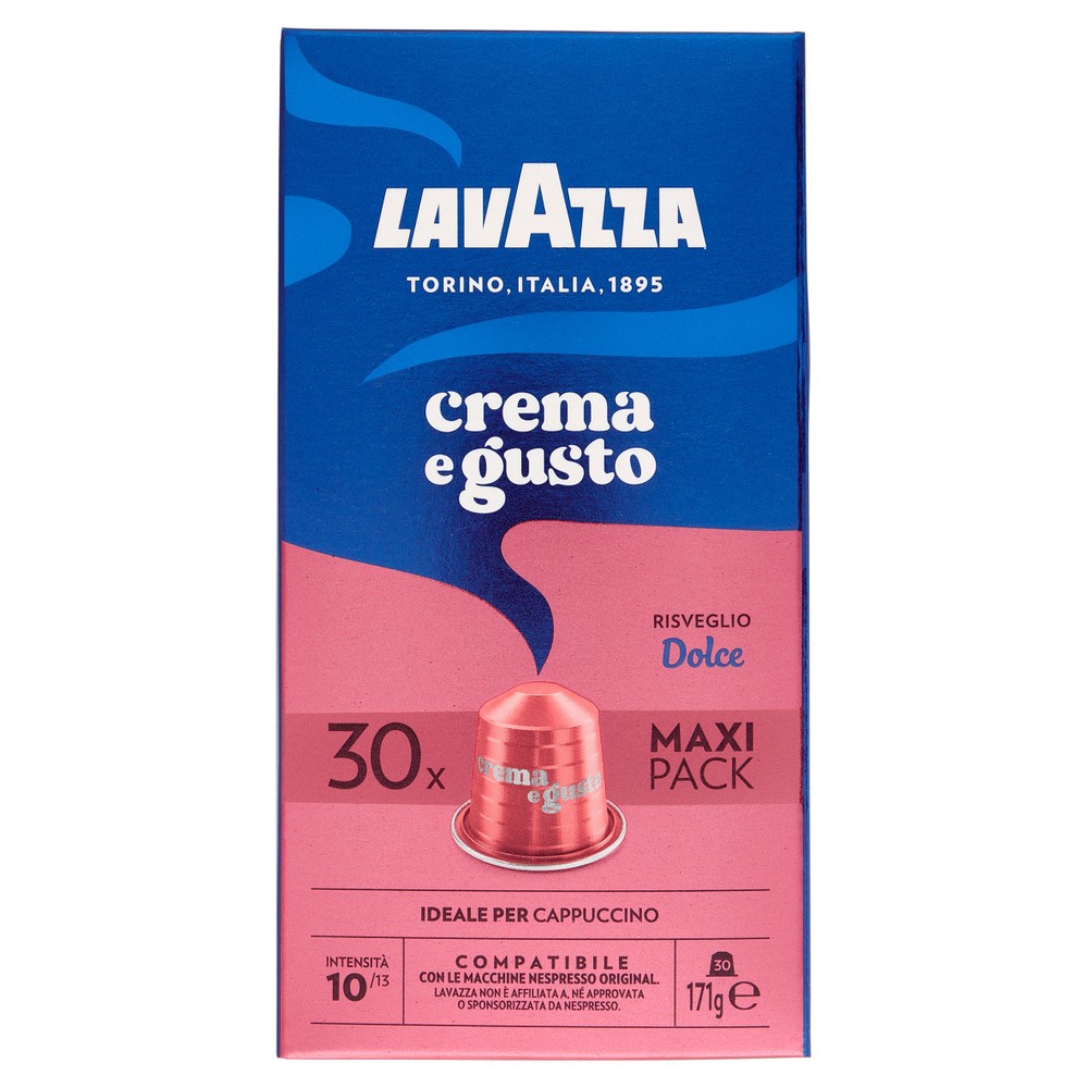Caffè Crema E Gusto Dolce Capsule Per Nespresso 30pz Lavazza - Foto 1