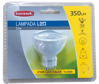 Lampadina A Led Sport 5 w Gu 10 Bennet Luce Calda Lampadina A Led Sport 5 w Gu 10 Bennet Luce Calda