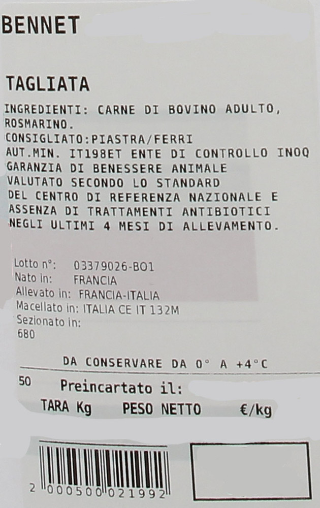 Tagliata Di Bovino Adulto Filiera Valore Bennet - Foto 3
