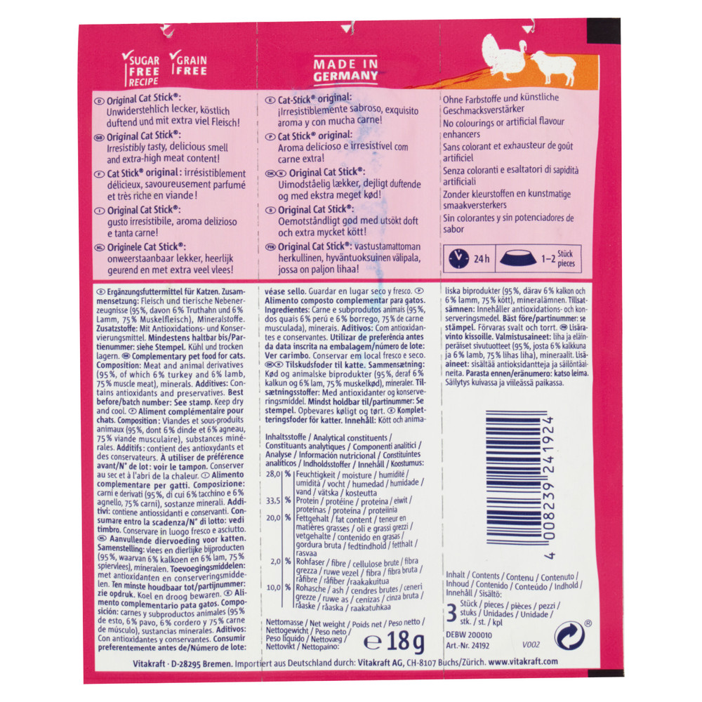 Snack Per Gatti Mini Tacchino E Agnello Vitakraft - Foto 3