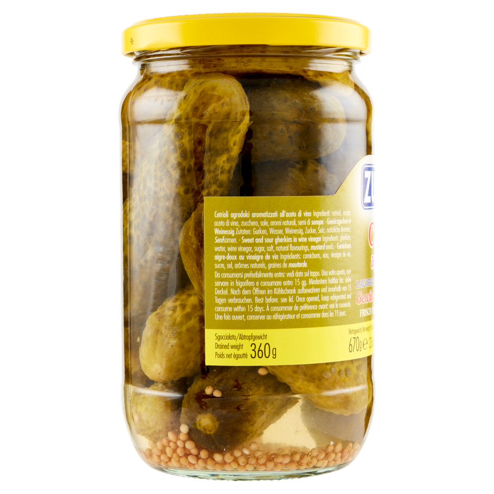 Cetrioli In Agrodolce Aromatizzati All'aceto Di Vino Zuccato - Foto 2