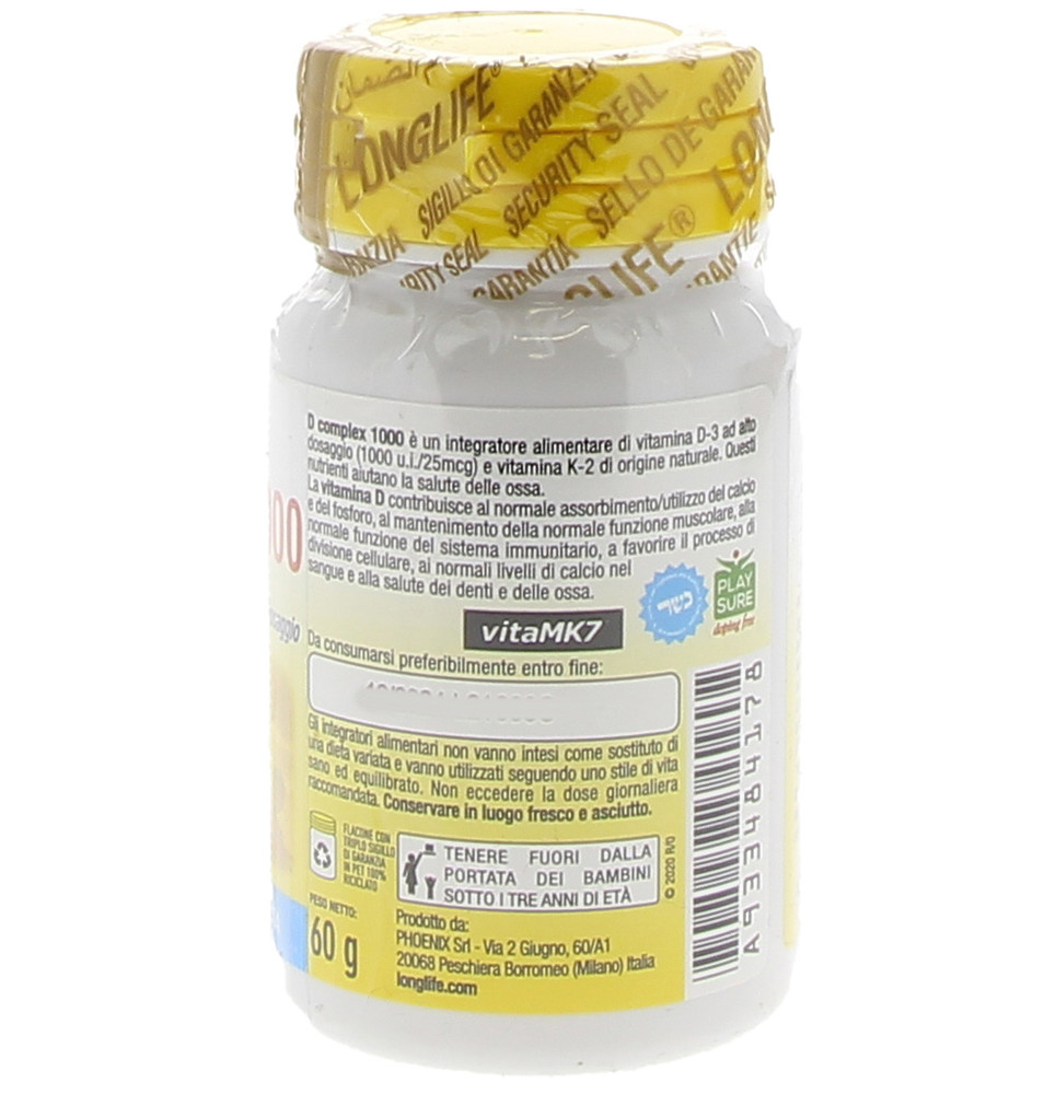 Longlife Vitamina D-Complex 100 U.I. Compresse | Bennet Online