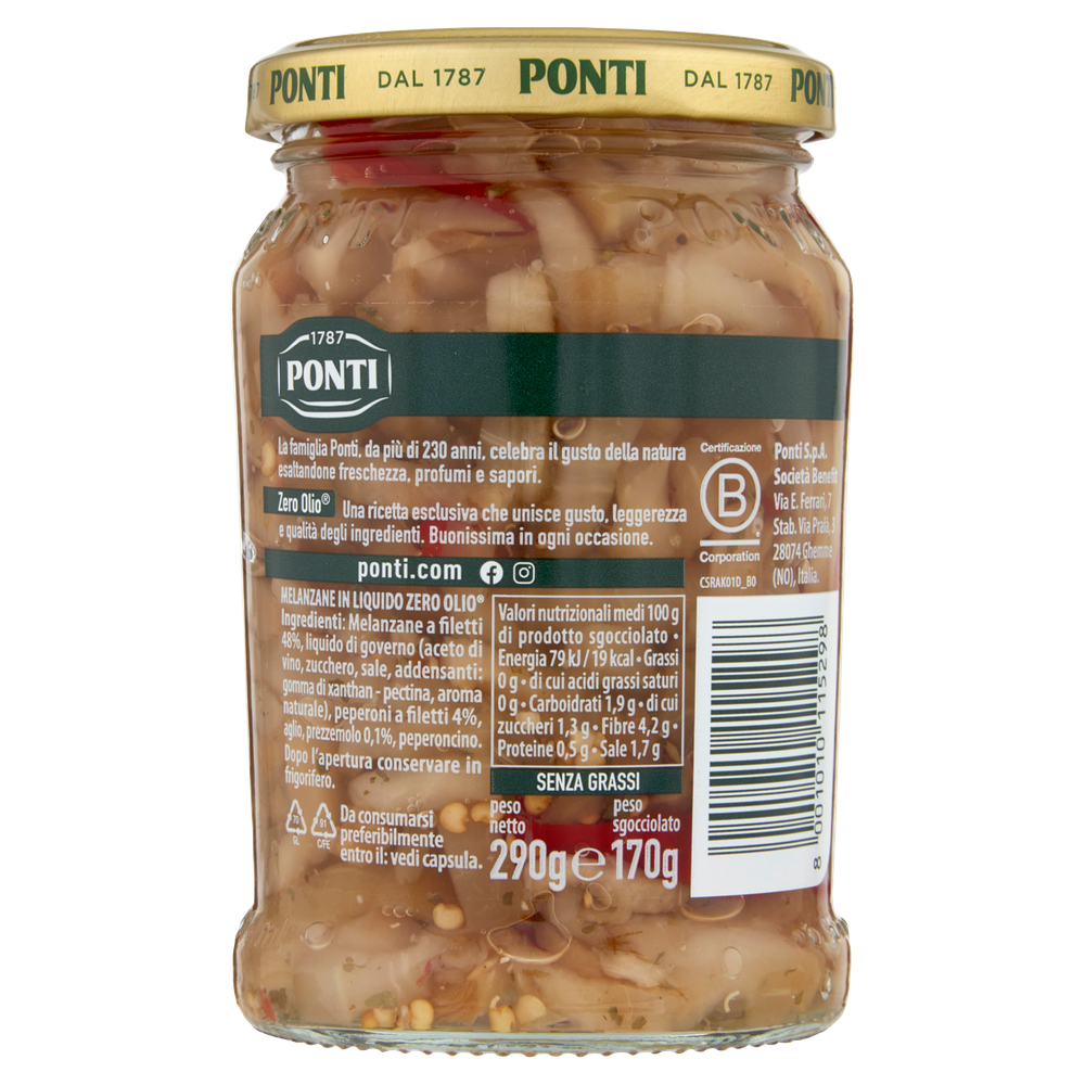 Melanzane Con Peperoni E Prezzemolo Zero Olio Ponti - Foto 3